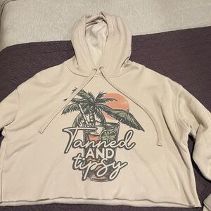 Tanned and tipsy cropped Hoodie